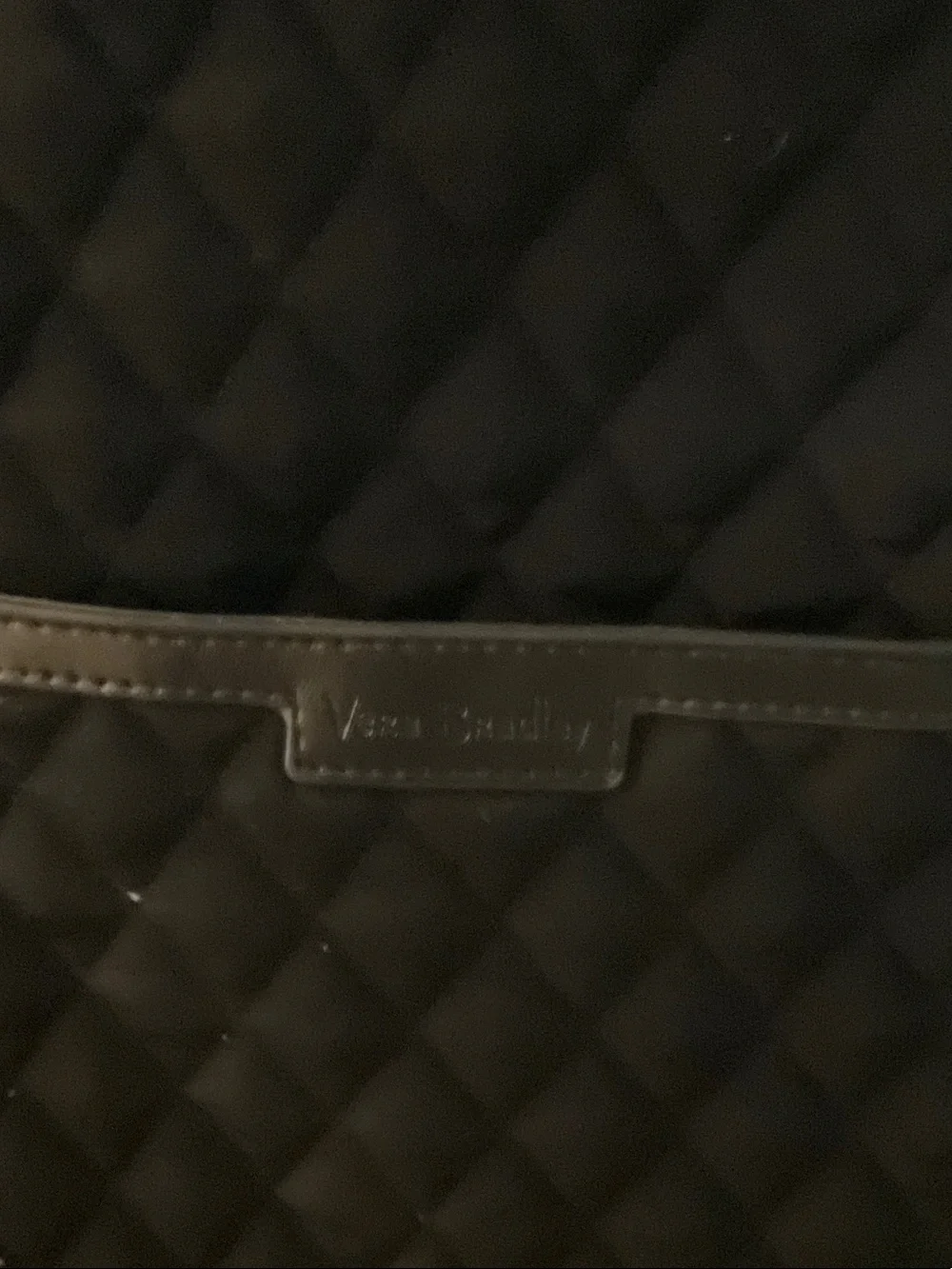 Vera Bradley large Black Quilted Tote with interior ”rose” pattern discontinued.